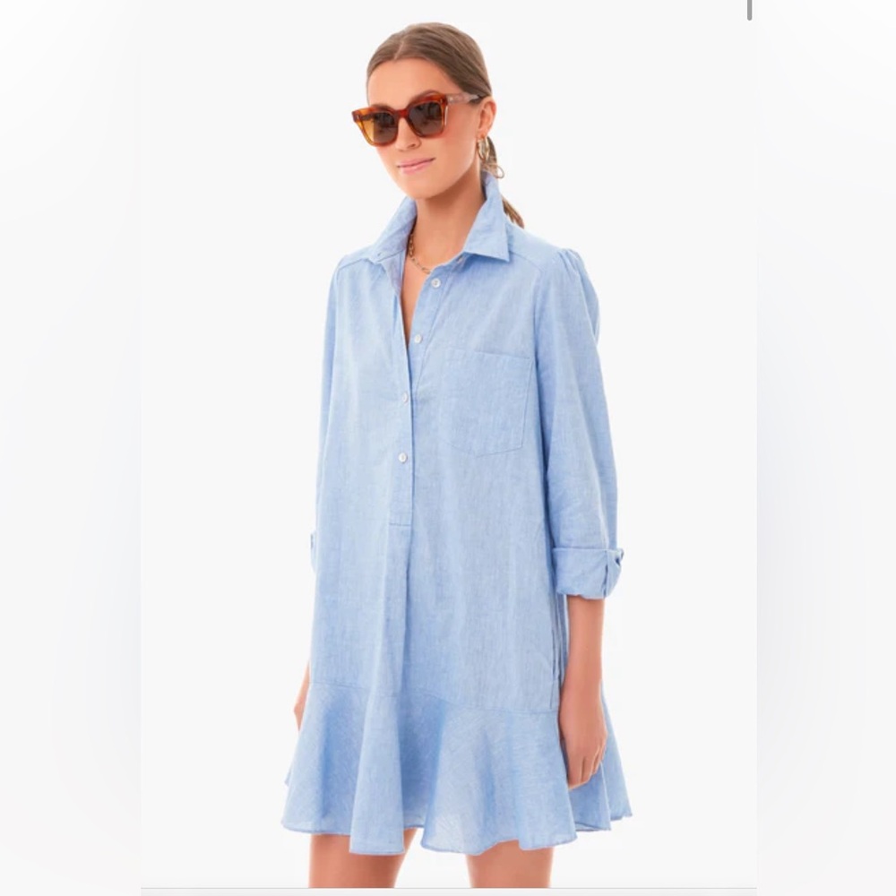 Tuckernuck Callahan Chambray Short Dress - XXL